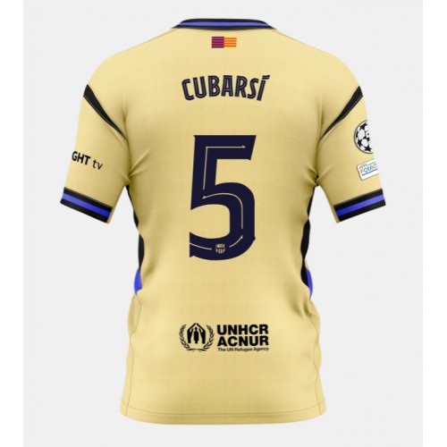 Barcelona Pau Cubarsi #5 Udebanetrøje 2025-26 Kortærmet